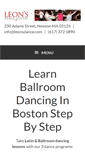 Mobile Screenshot of leonsdance.com